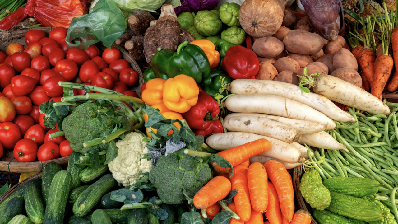 A mixture of vegetables.