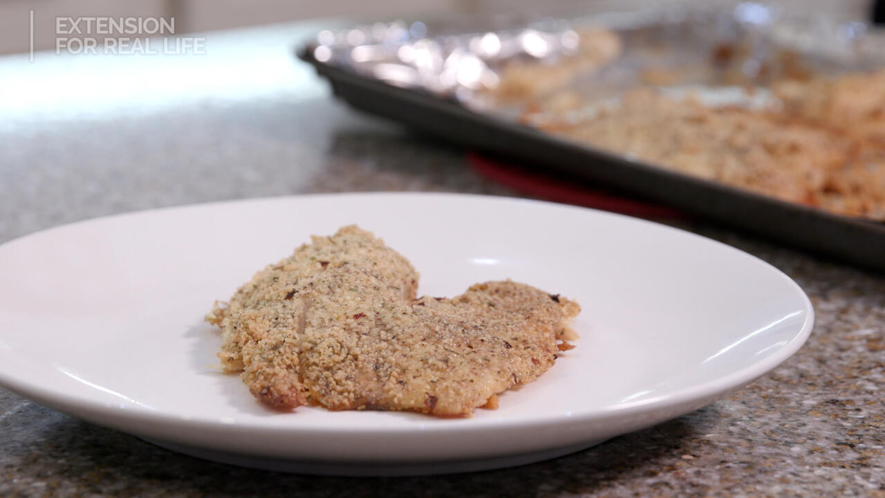 Cooked tilapia on a plate