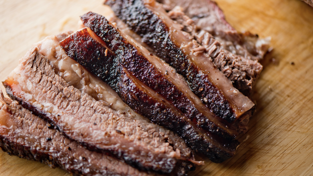 Beef brisket.