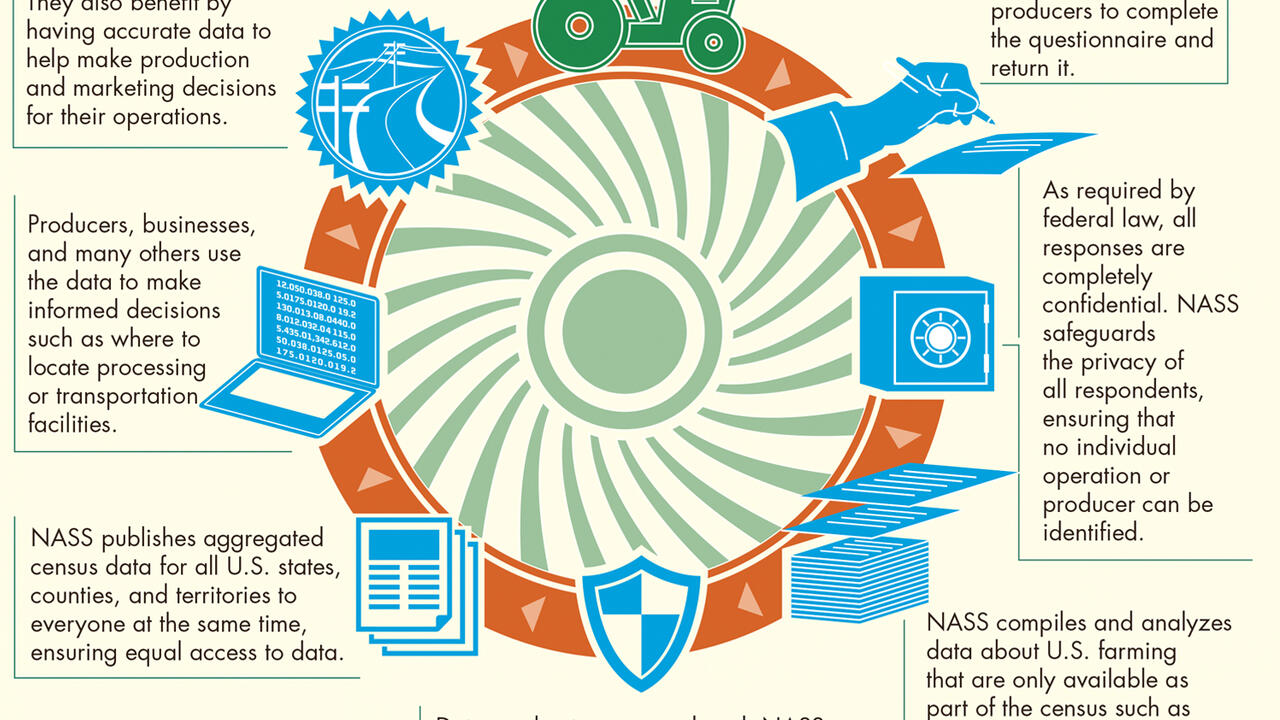 Graphic titled, Why is the census of agriculture important to you?