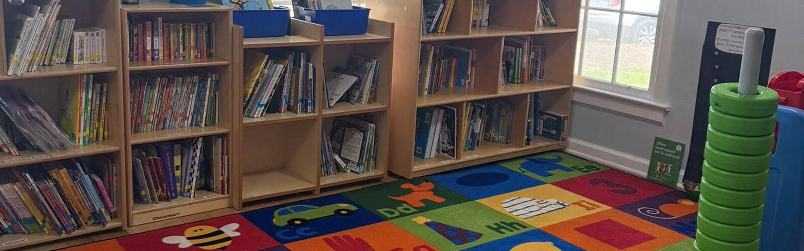A play room with toys.