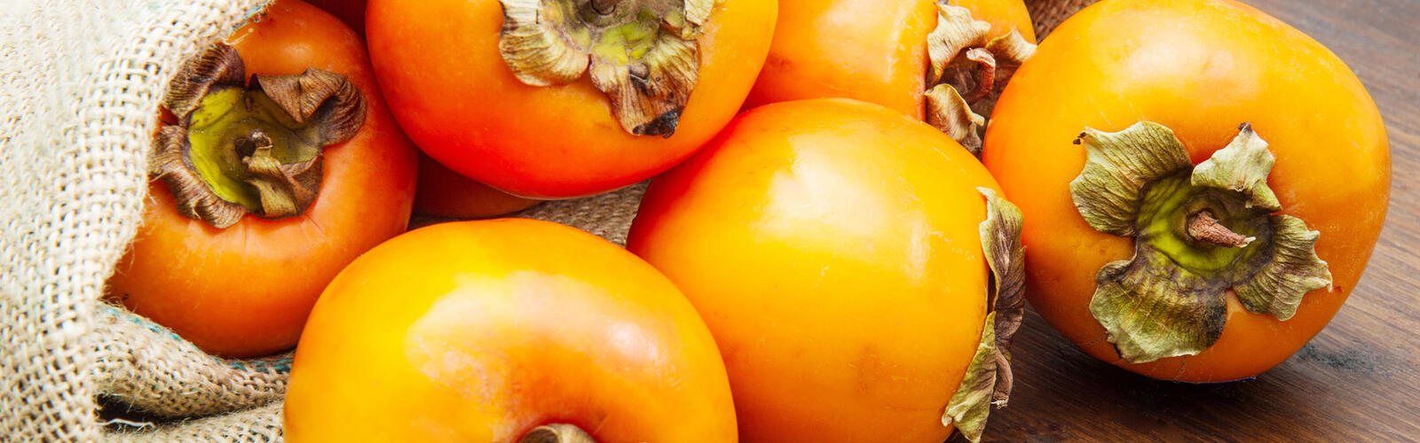Orange Persimmons in a bag