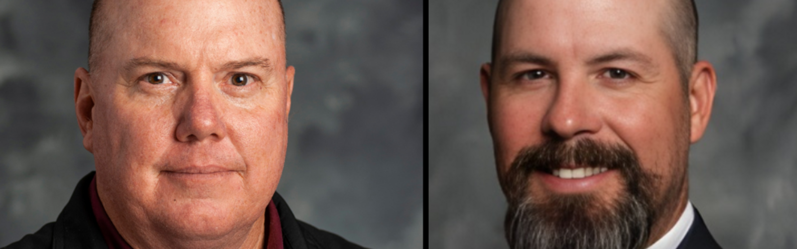 Composite of portraits of Jeff Gore and Brian Pieralisi
