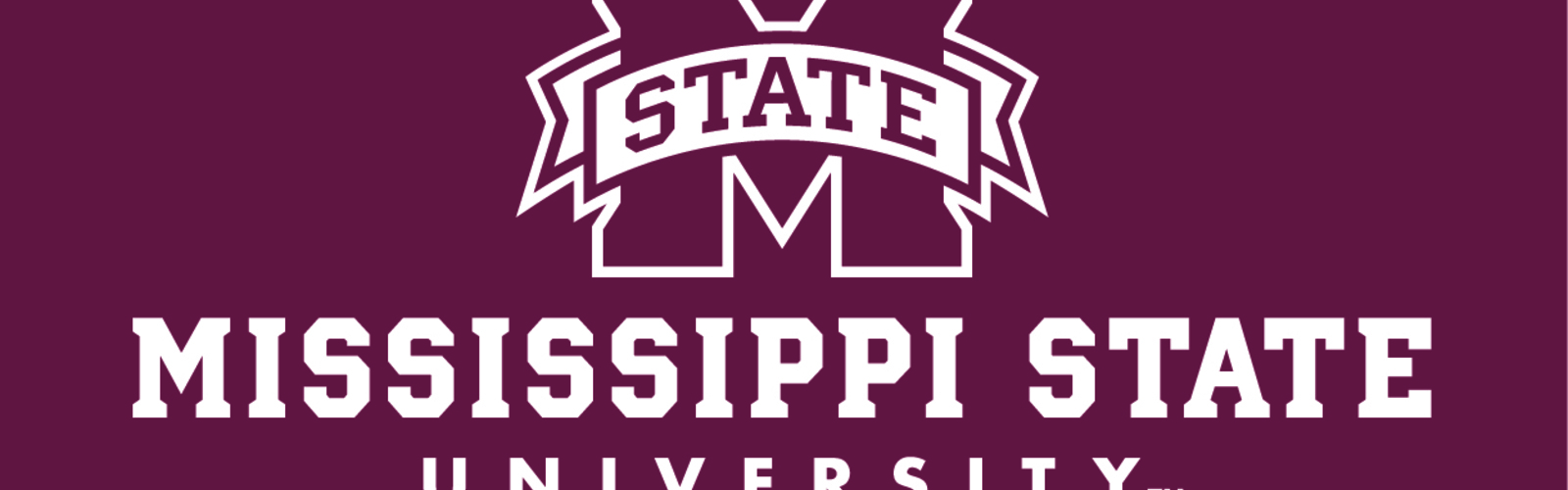 Mississippi State University Extension Service logo in white on maroon background.