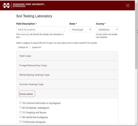 Submitting a soil test to the lab