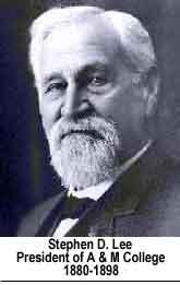 Portrait of Stephen D. Lee, President of A&M College, 1880-1898