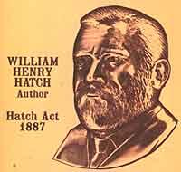 William Henry Hatch, author of Hatch Act 1887