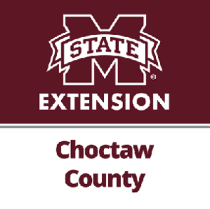 Profile picture for the MSU Extension office in Choctaw County has the white M-State Extension logo in a maroon block on top and the words "Choctaw County" below.