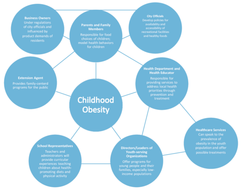 infographic showing the interconnectivity of community members.