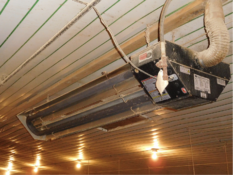 Image described in text under the heading Radiant Tube Heaters.