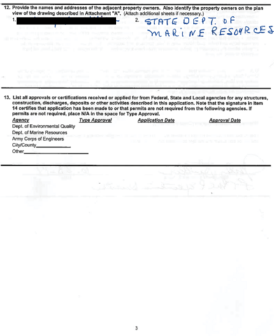Page 3 of sample application. 
