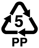 Recycling triangle labeled with 5 and PP.