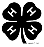 4-H clover logo.