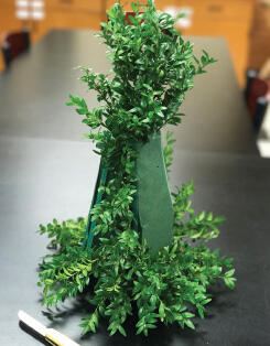 Foam brick with side greenery added.