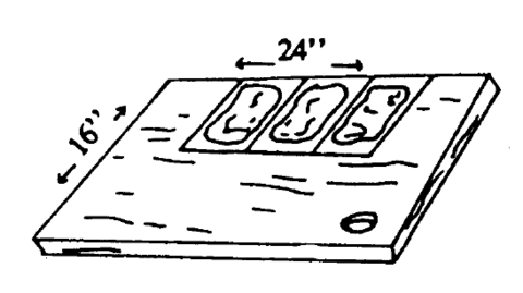 Diagram of glue board described under Trapping.