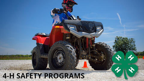 The 4-H Safety Program header shows an ATV with youth rider.