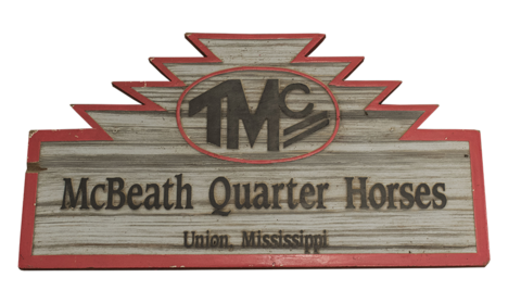 McBeath Quarter Horses sign