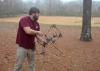 Many archers begin with a compound bow, which uses a system of pulleys and levers to bend the limbs of the bow. (Photo by MSU Extension Service/Linda Breazeale) 